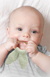 Babyjem Amigurumi Wooden Ring Teether - Green - Laadlee