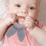 Babyjem Amigurumi Wooden Ring Teether - Yellow - Laadlee