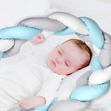 Babyjem Plush Crib & Bed Side Protector - Blue