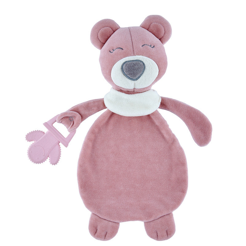 Babyjem Sleep Buddy with Teether - Pink - Laadlee