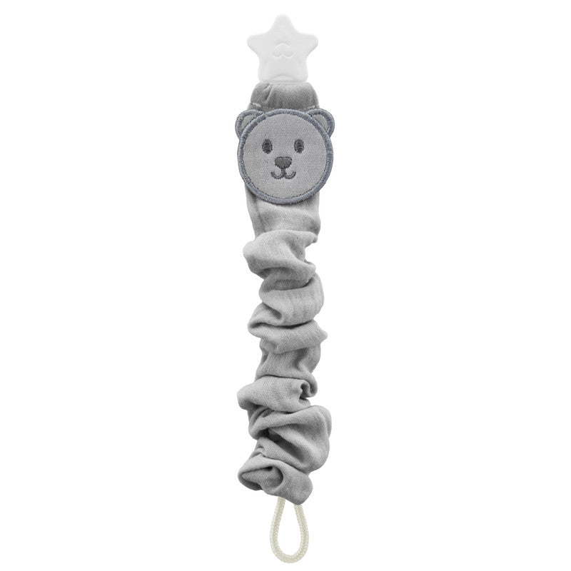 Babyjem Bear Pacifier Holder - Grey - Laadlee