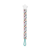 Babyjem Print Ribbon Pacifier Holder - Multicolour - Laadlee