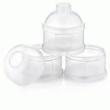 Babyjem Milk Powder Dispenser Container - White - Laadlee