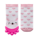 Babyjem Sock Teether - Pink - Laadlee