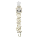 Babyjem Ecru Tiger Pacifier Holder - Cream - Laadlee