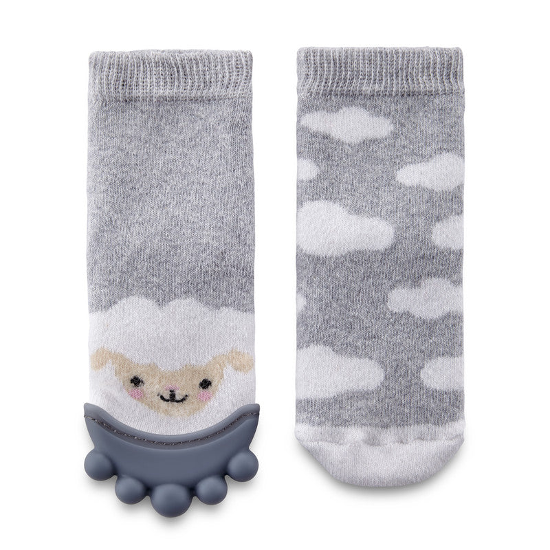 Babyjem Sock Teether - Grey - Laadlee