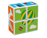 Geomag Magicube Printed Transport Magnetic Cubes and Cards -7Pcs