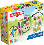 Geomag Magicube Printed Fruit Magnetic Cubes and Cards - 7Pcs