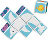 Geomag Magicube Printed Sea Animals And Cards - 11Pcs