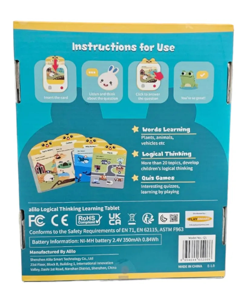 Alilo Logical Thinking Learning Tablet - Laadlee