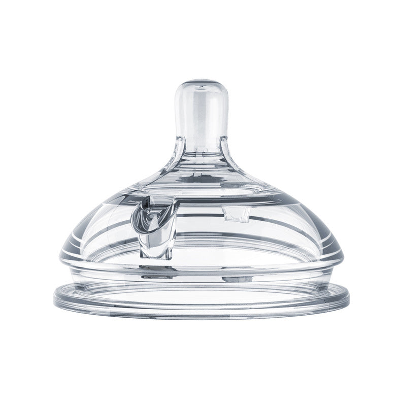 Comotomo Natural Teat Silicone Nipples Slow Flow - Transparent - Laadlee