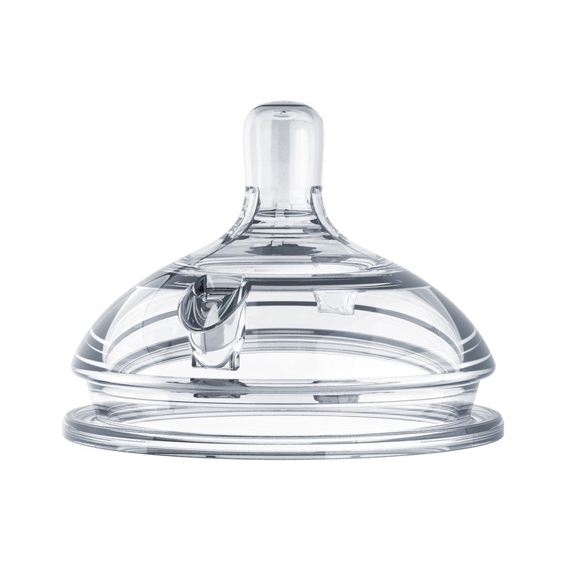 Comotomo Natural Teat Silicone Nipples Variable Flow - Transparent - Laadlee