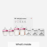 Comotomo Baby Feeding Bottle Bundle - Pink - Laadlee