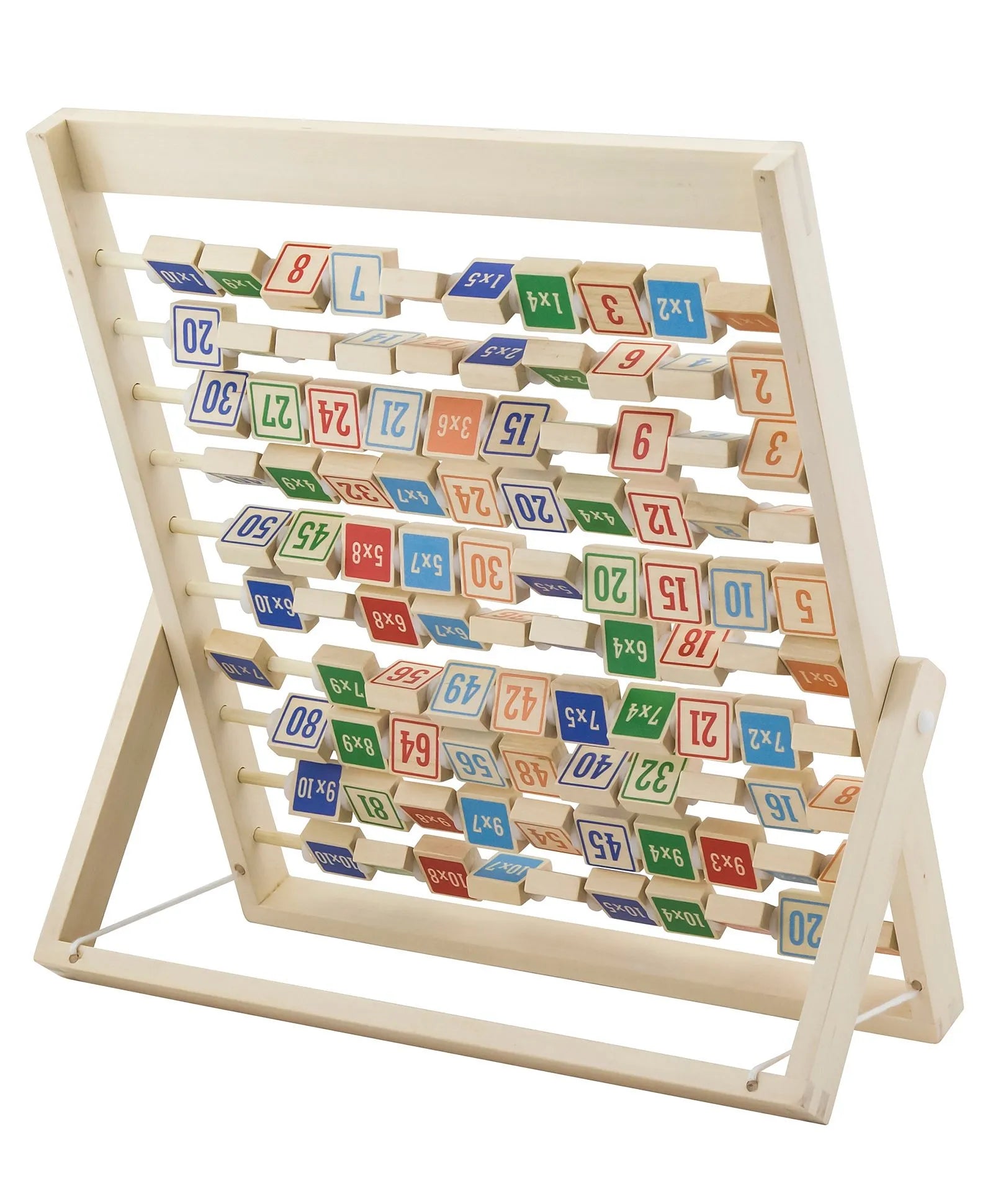 Viga Toys 50036 Gioco Educativo In Legno - Imparare Le Moltiplicazioni - Multicolore - Giocattolo Didattico Per Bambini