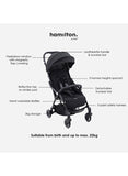 Hamilton by Yoop - Everyday Stroller - Black