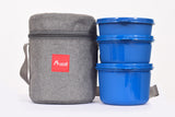Astro Insulated Lunch Bag with 3-pcs Container Value Pack Set - Blue