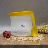 Astro Store Well PP Container with Spoon 500ml - Yellow