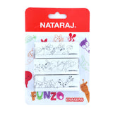 Nataraj Funzo Eraser Packed 3Pcs Blister Card