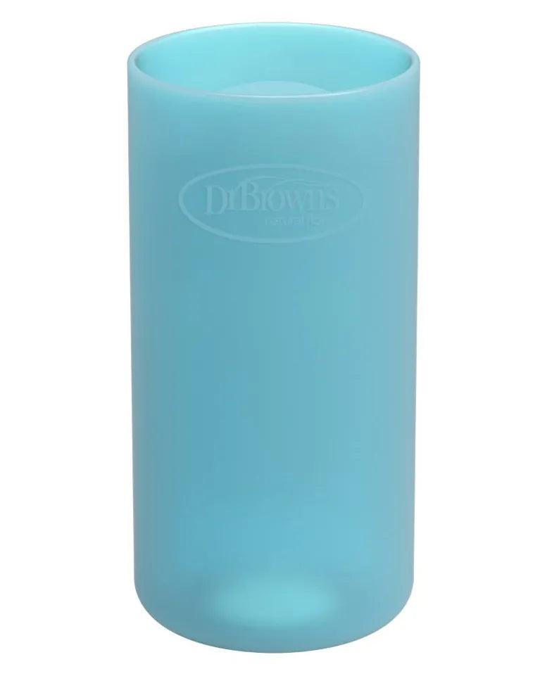 Dr. Brown's Narrow Glass Bottle Sleeve 250ml - Blue - Laadlee