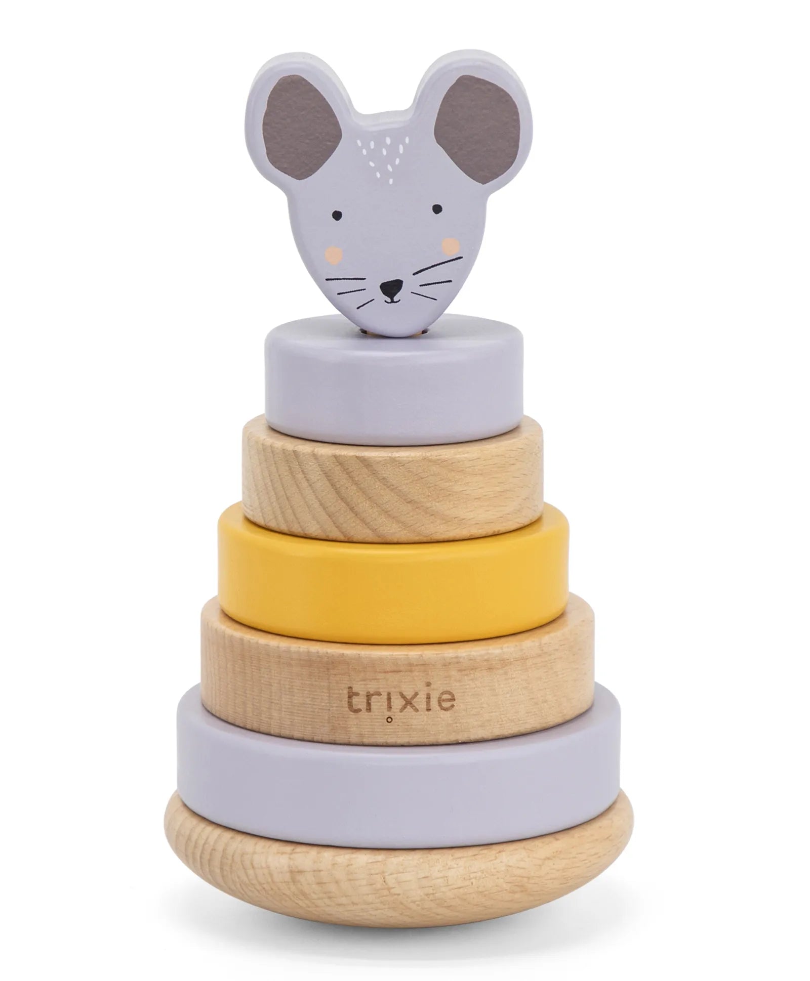 Trixie Wooden Stacking Toy - Mrs. Mouse - Laadlee