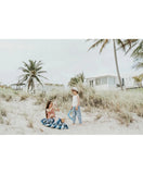 Play & Go Outdoor Playmat & Storage bag - Blue Green Stripes