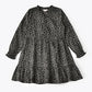 Jelliene All Over Printed Dress - Black - Laadlee