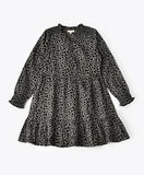 Jelliene All Over Printed Dress - Black - Laadlee