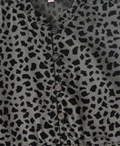 Jelliene All Over Printed Dress - Black - Laadlee