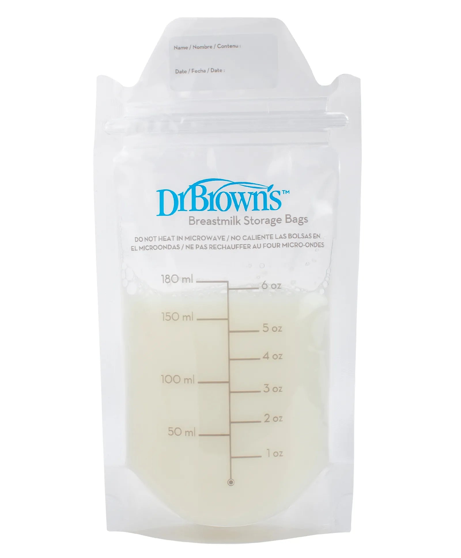 Dr. Brown's Breastmilk Storage Bag 180ml - Pack of 25 - Laadlee