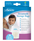 Dr. Brown's Breastmilk Storage Bag 180ml - Pack of 25 - Laadlee