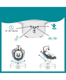 Babymoov Swoon Motion Electric 360° Comfort Swing - Petal Blue