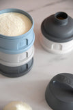 Beaba Milk Container - Mineral grey & Blue