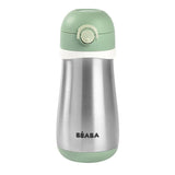 Beaba Stainless Steel Bottle 350ml + Handle - Sage