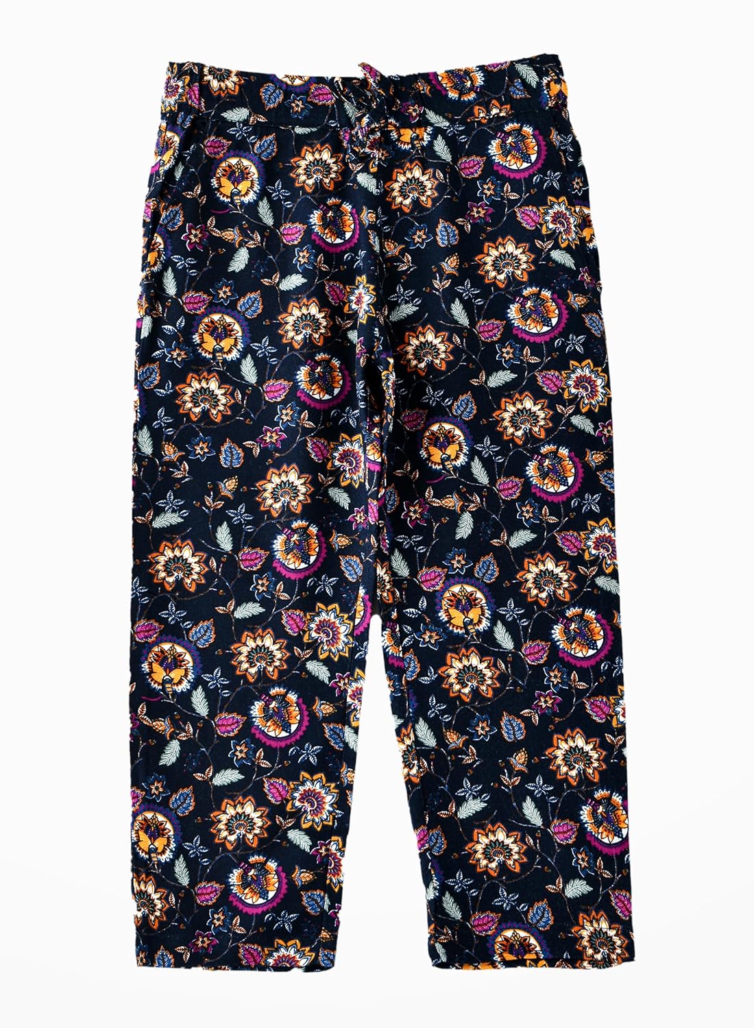 Jelliene All Over Printed Woven Pants - Navy Blue - Laadlee