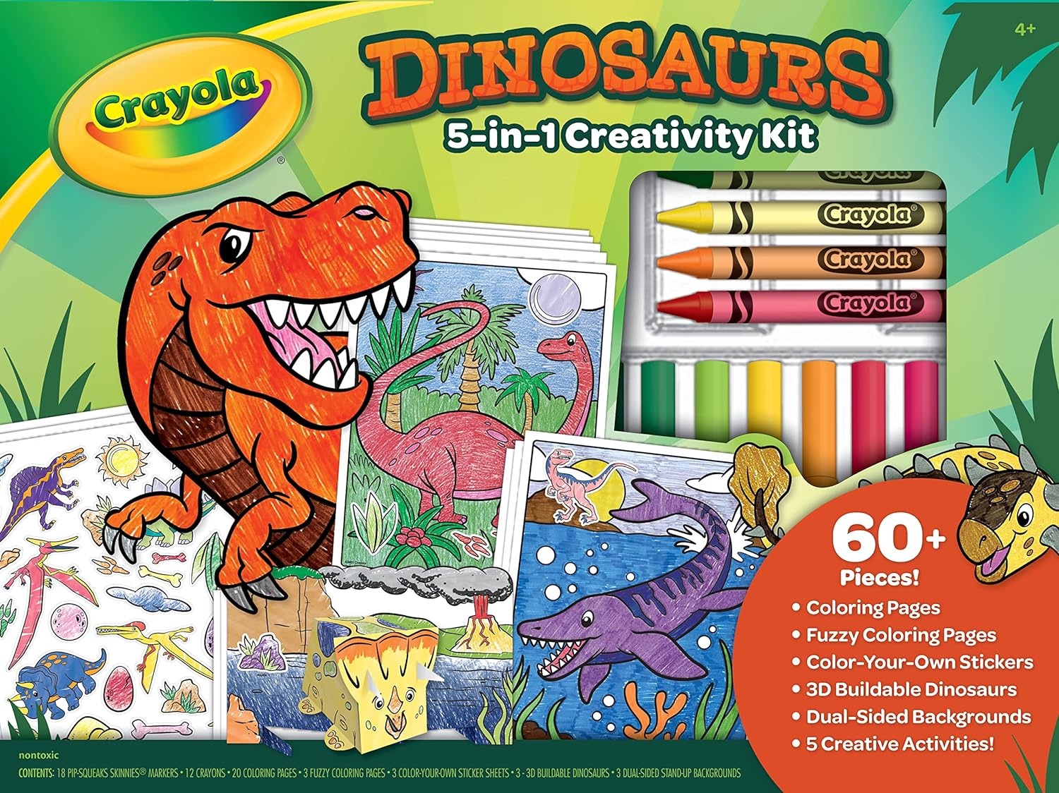 Crayola Dinosaurs 5-in-1 Creativity Kit - Laadlee