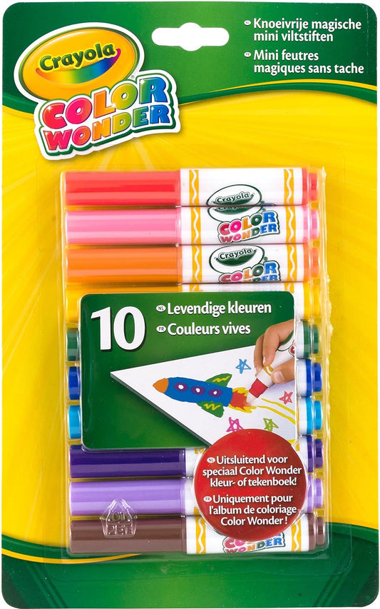 Crayola Color Wonder Mini Markers - Pack of 10
