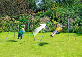 Plum 2 In 1 Metal Swing Set - Laadlee