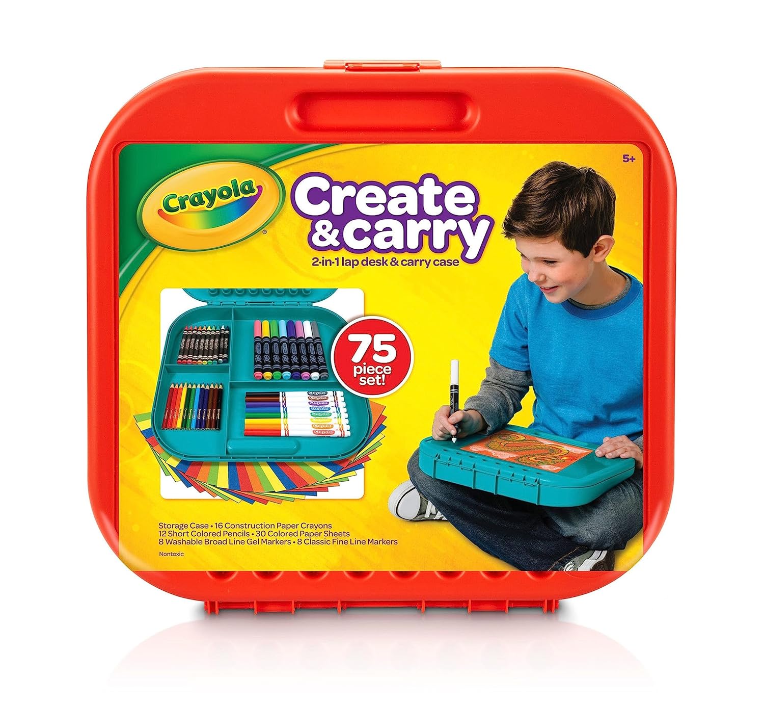 Crayola Create and Carry Case - Pack of 75 - Laadlee