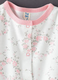 Tiny Hug Baby Sleep Suit with Mittens - Floral - Laadlee