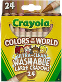 Crayola Large Washable Crayons - Pack of 24 - Laadlee