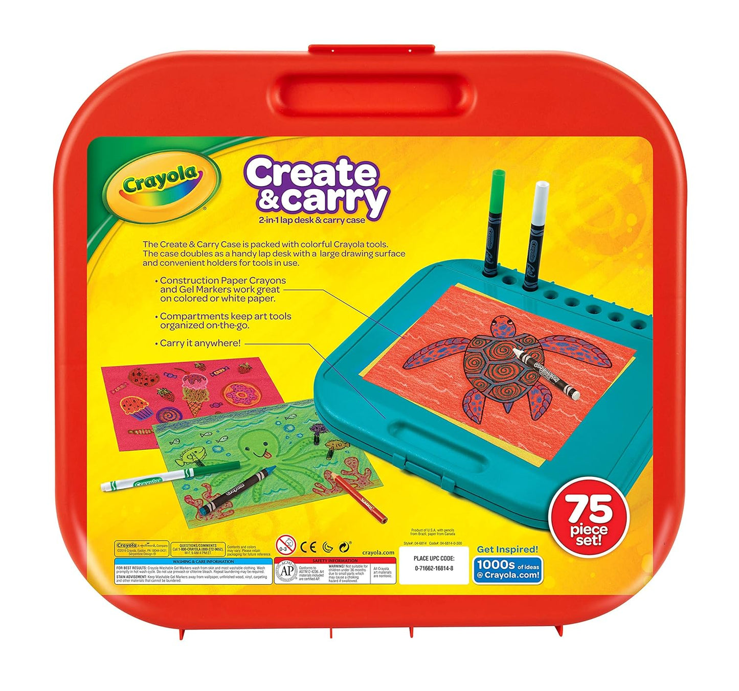 Crayola Create and Carry Case - Pack of 75