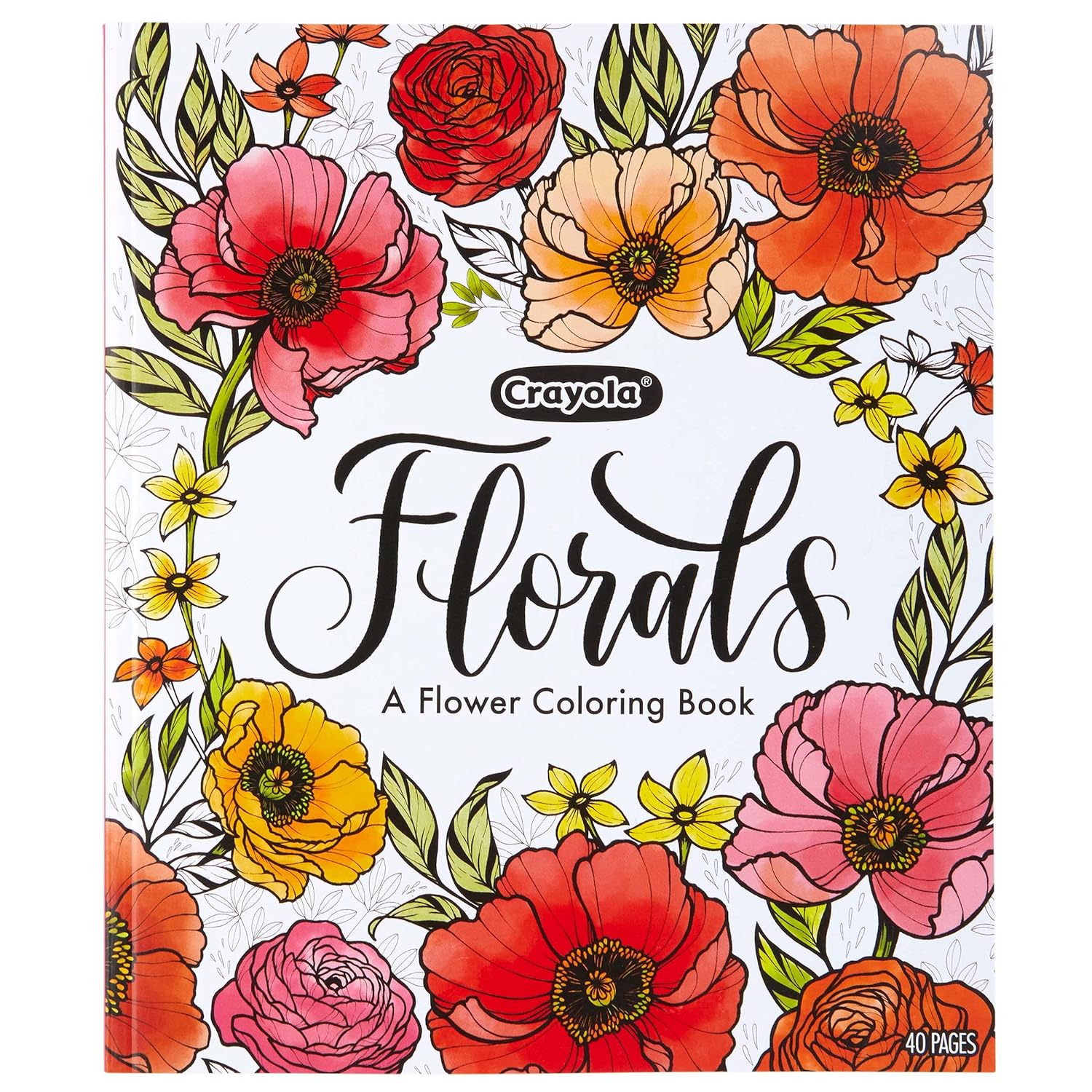 Crayola Coloring Book - Colors in Bloom (40 pages) - Laadlee
