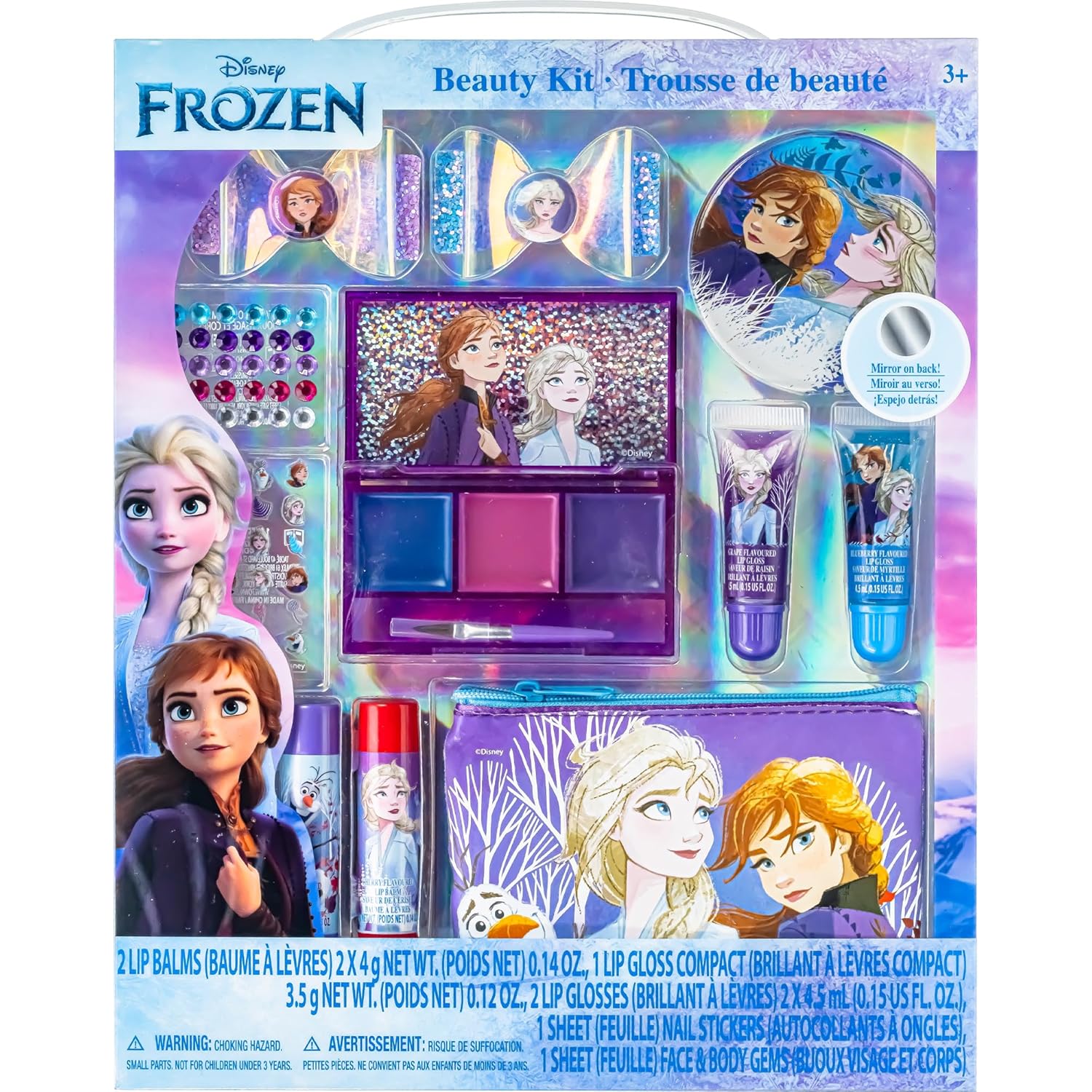 Townley Girl Disney Frozen - Cosmetic Box Set With Pouch - Laadlee