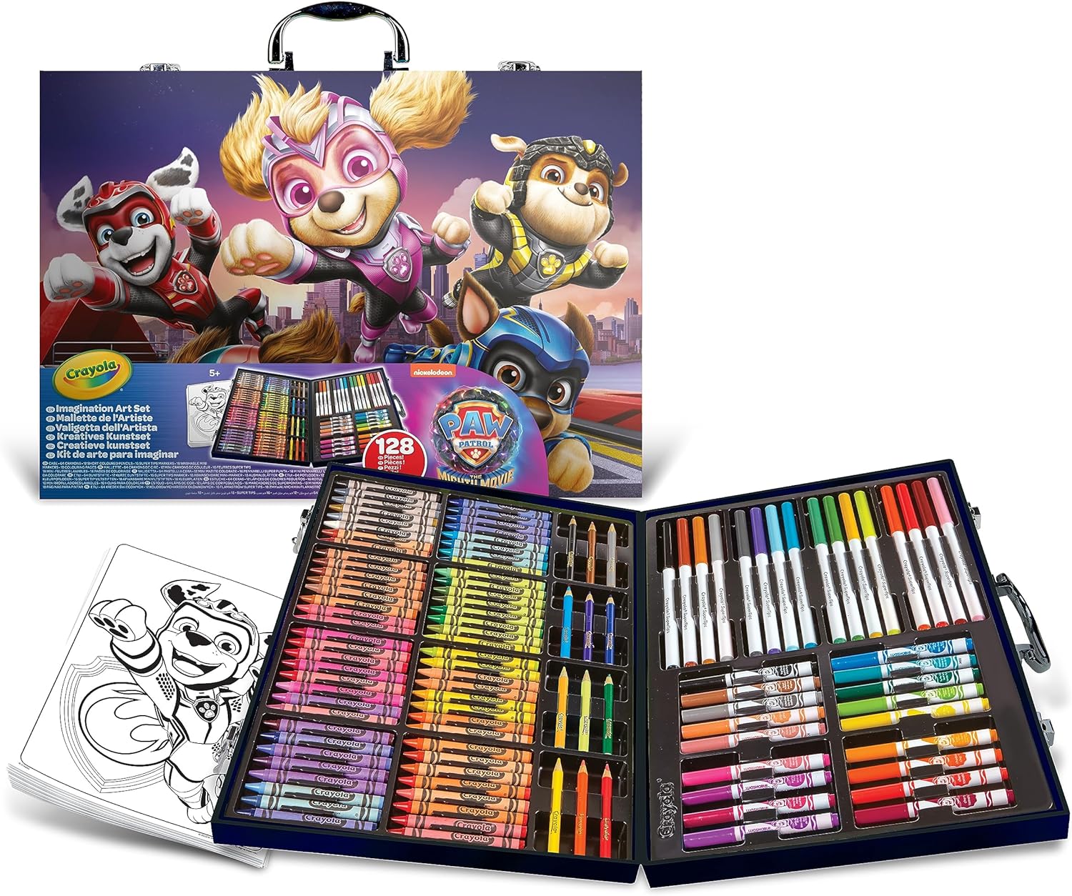 Crayola Paw Patrol Art Case - Pack of 128 - Laadlee