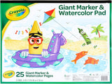 Crayola Watercolor Pad with Giant Marker - 25 pages - Laadlee