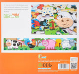 Viga 4-Puzzle Set - Farm