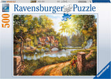 Ravensburger Cottage by the River Jigsaw Puzzle - 500pc