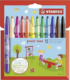 Stabilo Sketch Pen Power Max Assorted Colours - Pack of 12