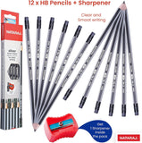 Nataraj Silver Pencil HB No.2 With Sharpener