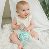 Dr. Brown's Narrow Sippy Straw Bottle with Silicone Handles - Green - 250ml - Laadlee